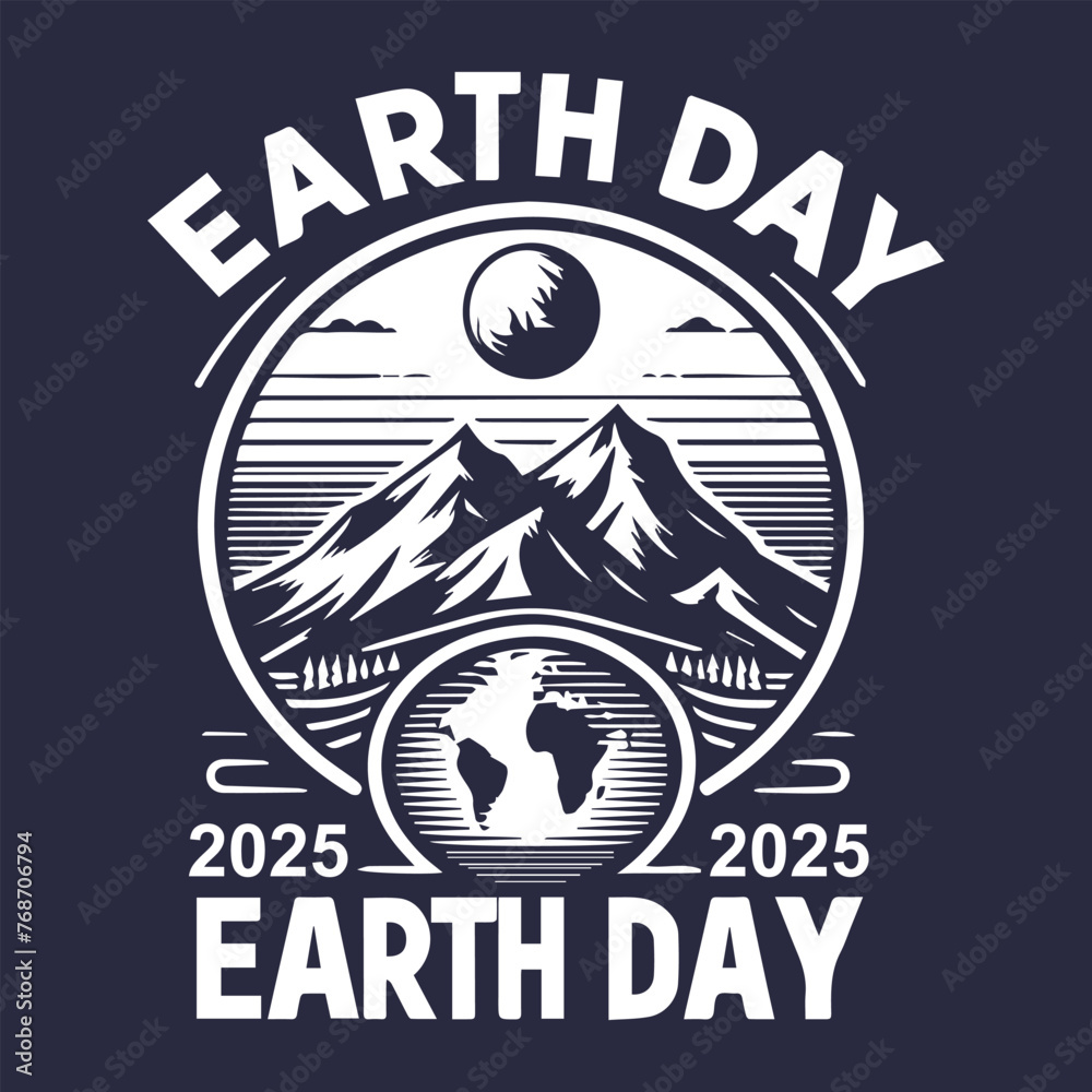 Earth Day simple t-shirt design