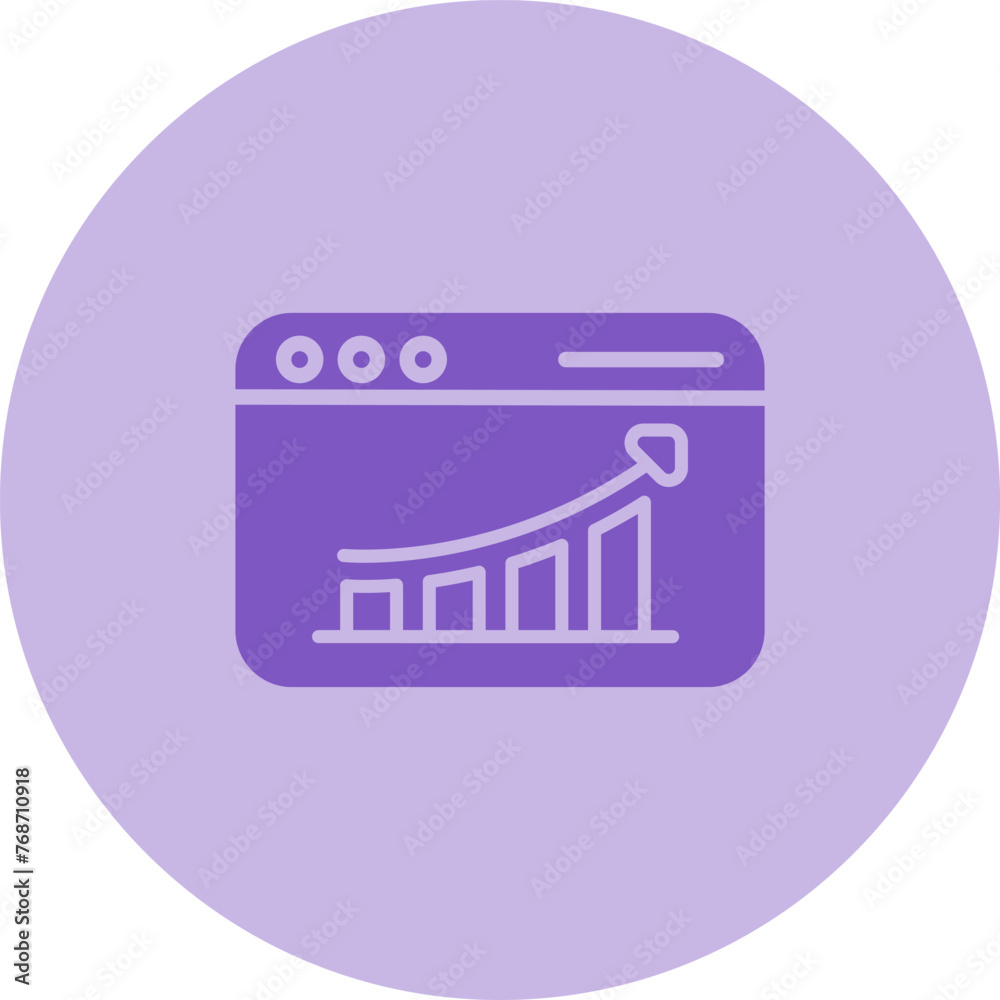 Web Analytics Vector Icon Web Analytics Vector Icon