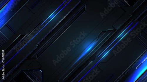 Blue and Black Tech Energy background