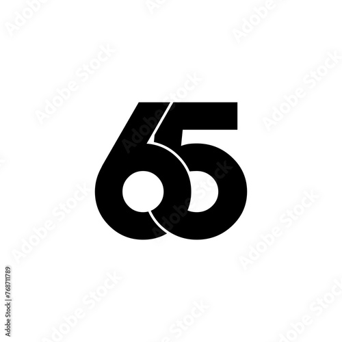 65 lettering initial monogram logo design