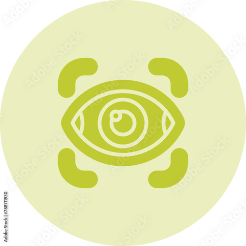 Retinal Scanner Vector Icon