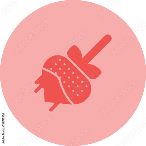 Chocolate fondue Vector Icon