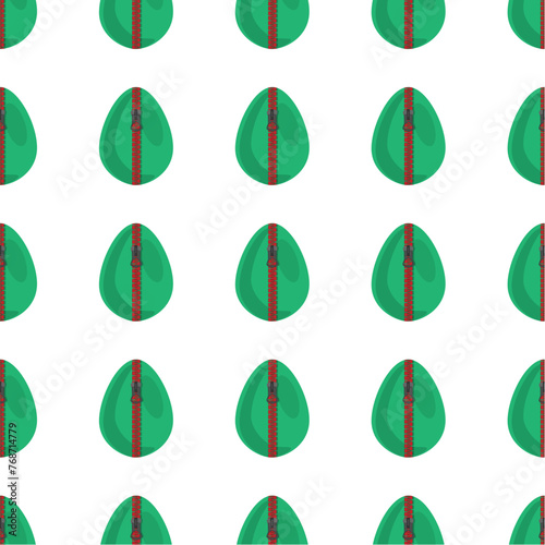 Illustration on theme seamless celebration holiday Easter with hunt colorful bright eggs