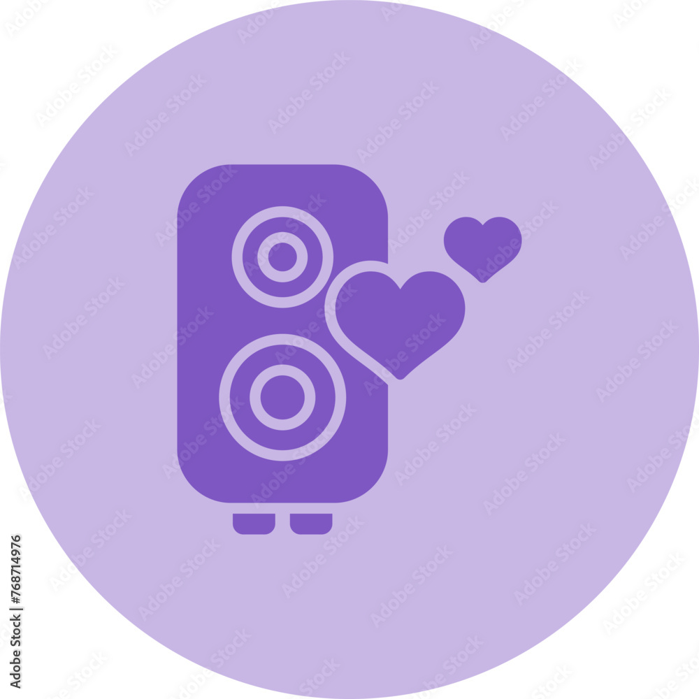 Love Music Vector Icon Love Music Vector Icon