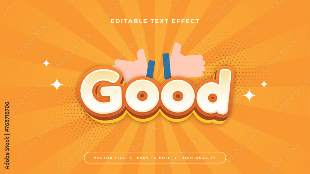 Orange white and blue good 3d editable text effect - font style Orange white and blue good 3d editable text effect - font style