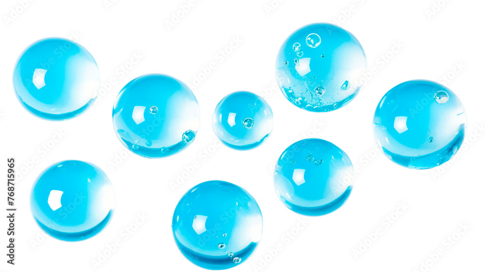 Blue bubbles isolated on a PNG transparent or white background.
Blue bubbles isolated on a PNG transparent or white background.