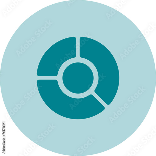 Pie Graph Vector Icon photo