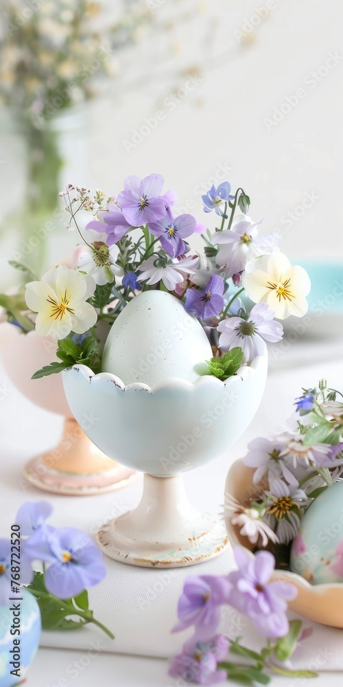 Easter egg flower arrangements