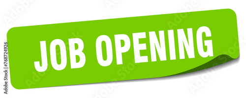 job opening sticker. job opening label