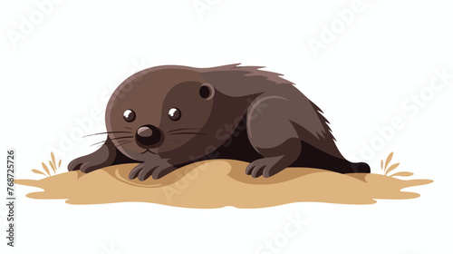 Mole isolated on white background © inshal