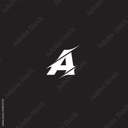 Initial letter A logo and wings symbol. Wings design element, initial Letter A logo Icon, Initial Logo Template



