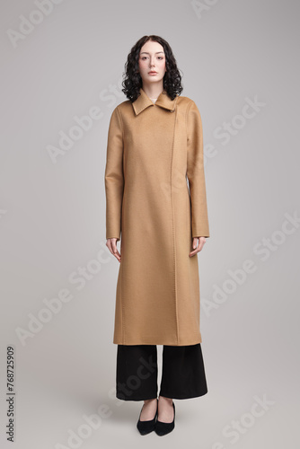long beaige coat