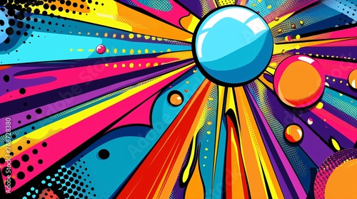 Abstract Pop Art Background