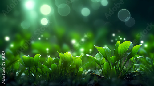 spring green plant grassland landscape abstract graphic poster web page PPT background