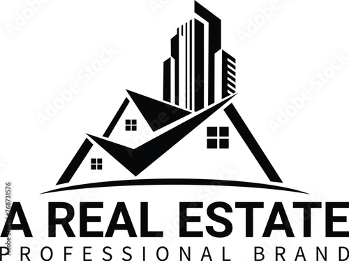 Real estate logo  House logo  Home logo sign symbol 