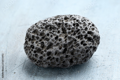 Volcanic Pumice stone rock round washed by ocean