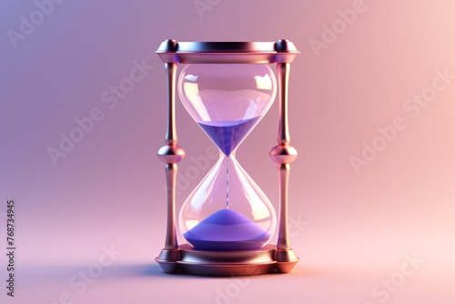 a close up of a hourglass