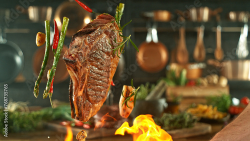Close-up of tasty beef stea...