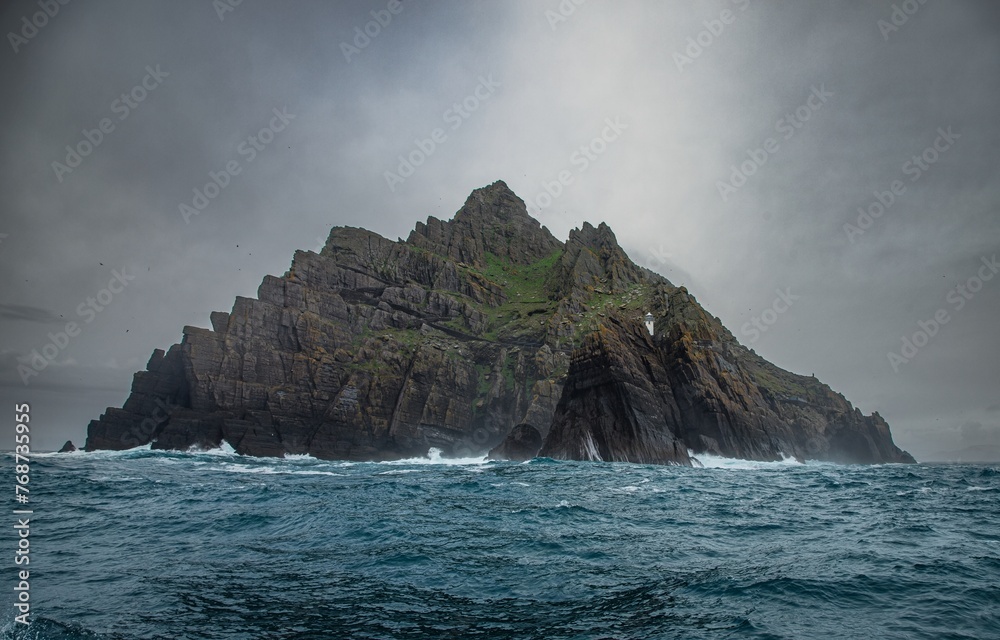 Atlantic Ocean.Island Skellig Michael.Ireland.