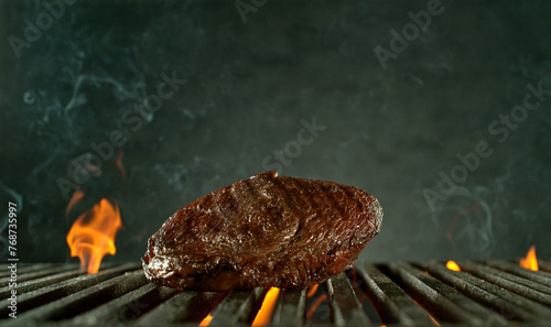 Close-up of tasty raw beef ...