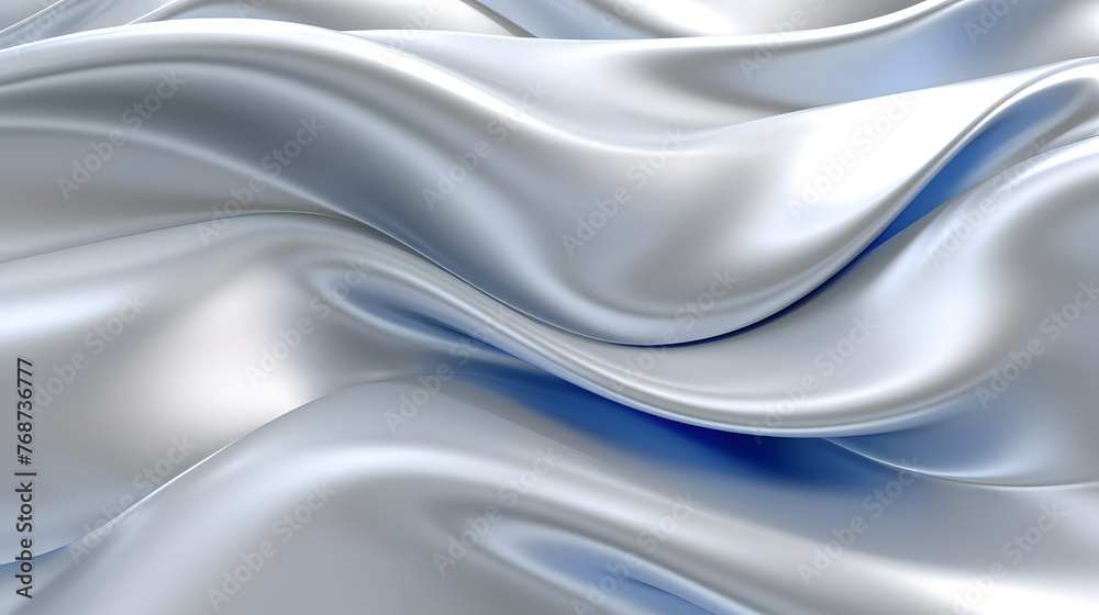 Digital technology white and silver wave curve abstract graphic poster web page PPT background