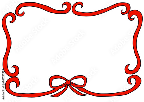 Red Ribbon Frame