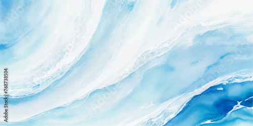 abstract soft blue and white abstract water color ocean wave texture background. Banner Graphic Resource as background for ocean wave and water wave abstract graphics. 