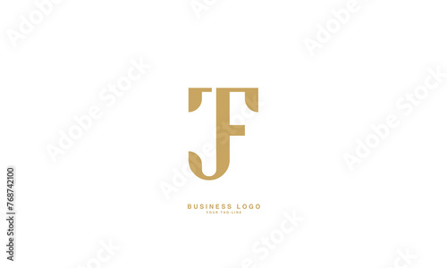 JF, FJ, J, F, Abstract Letters Logo Monogram