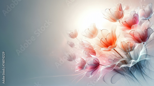 Piękne tulipany, tapeta dekoracja generative ai © Elżbieta Kaps