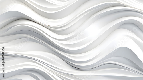 Digital white wave curve sculpture abstract graphic poster web page PPT background