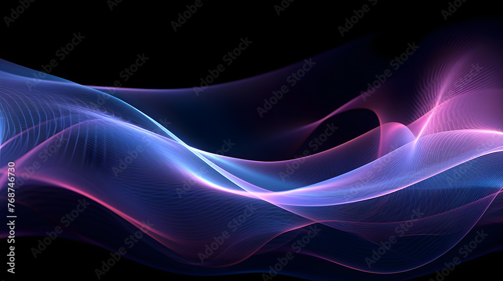 Digital purple blue glowing wavy curve abstract graphic poster web page PPT background Digital purple blue glowing wavy curve abstract graphic poster web page PPT background