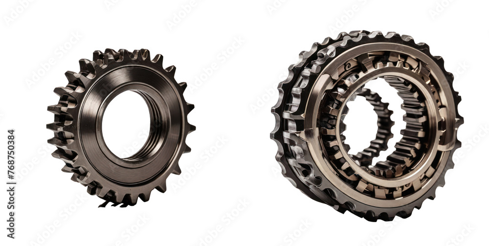 set of gear isolated on transparent background set of gear isolated on transparent background