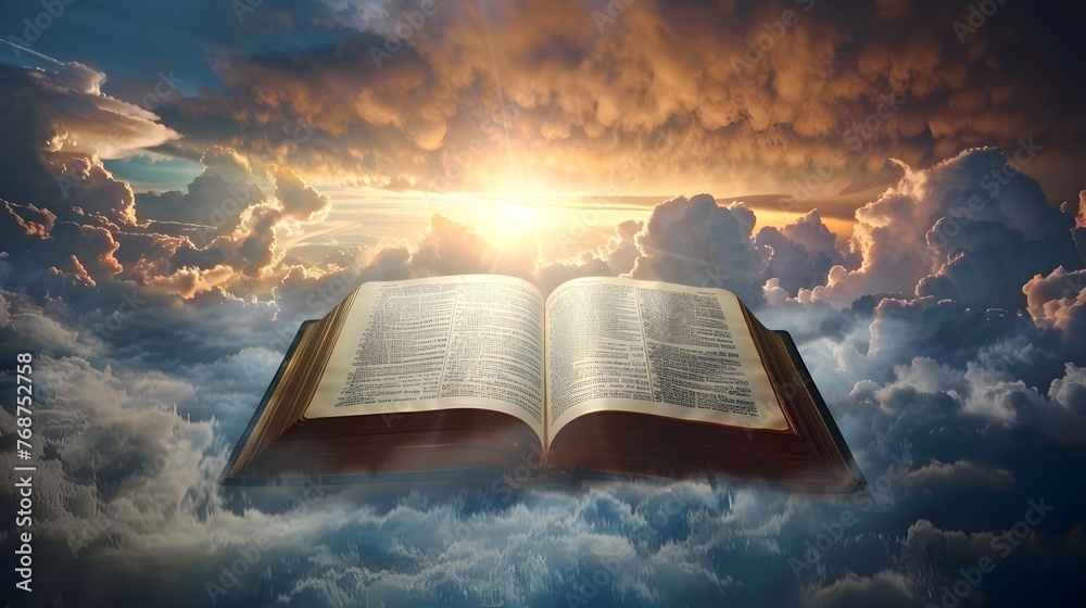 The Holy Bible Revealed in the Celestial Splendor of the Heavens - obrazy, fototapety, plakaty 