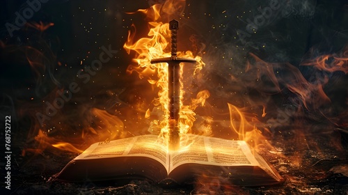 The Bible's Word of God Sword of Blazing Fire Ignites the Gospel of Salvation