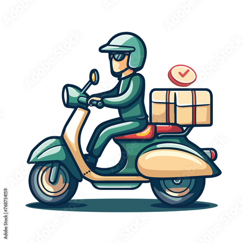 Delivery icon design cartoon vector illustration  © visual