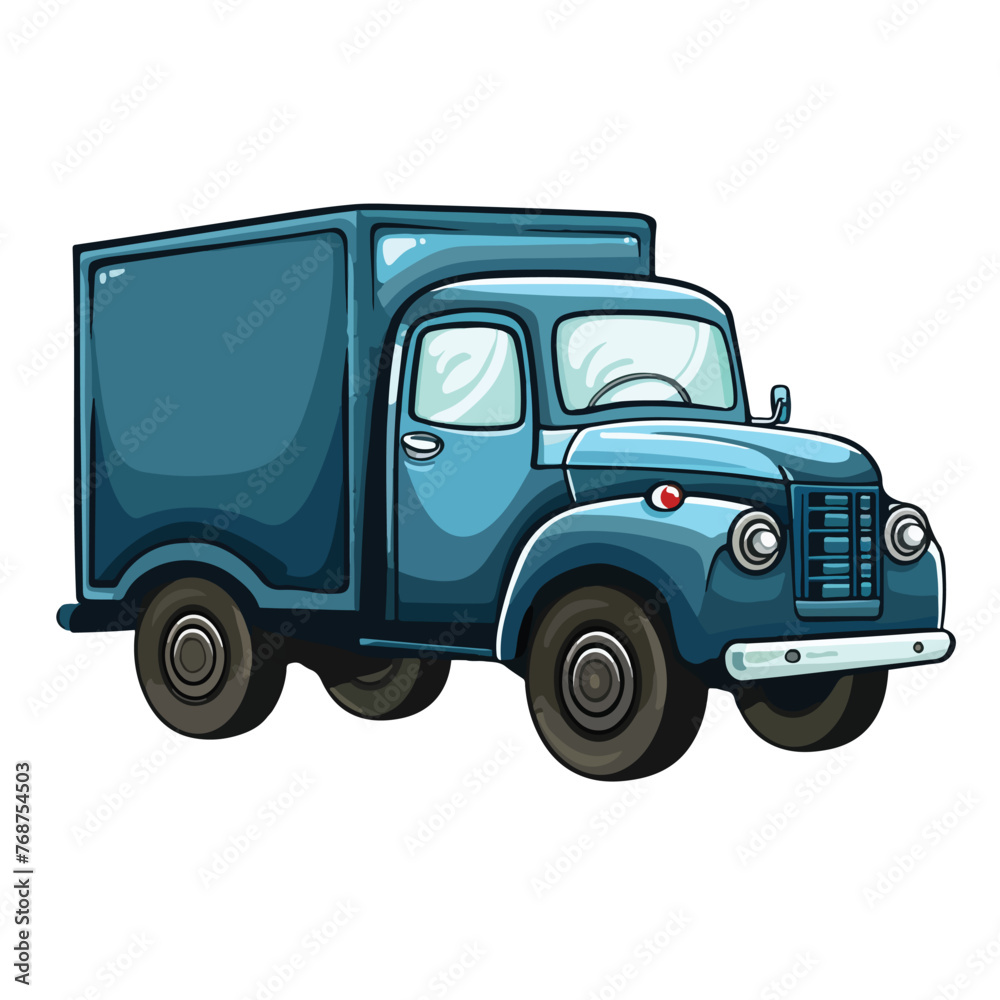 Delivery truck icon image cartoon vector 