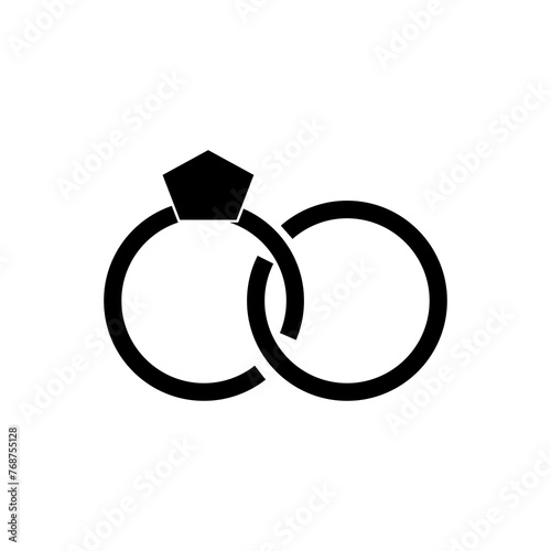 Marital Status, marriage icon vector flat trendy style illustration on white background..eps