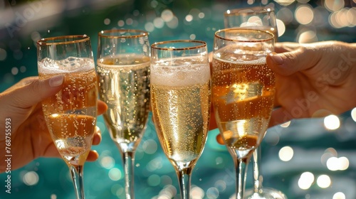 Group of People Holding Glasses of Champagne