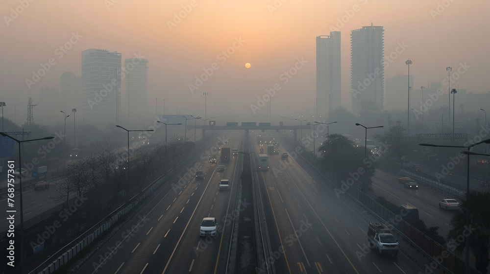 The stark contrast of unhealthy city air and the promise of PM 2.5 tech solutions, streamed live