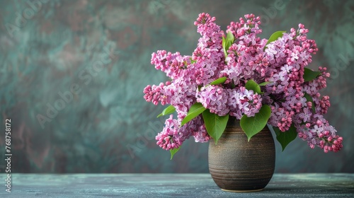 White Vase With Pink Flowers on Table