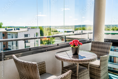 Принти на полотні Balcony in summer