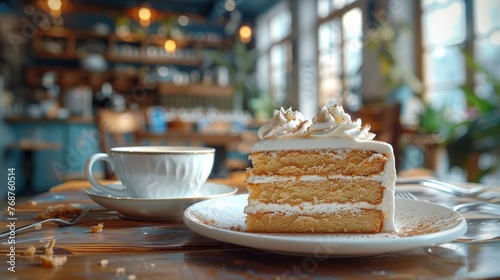 Cake on White Plate