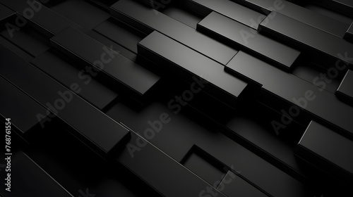 black rectangular tiles wallpaper abstract graphic poster web page PPT background photo