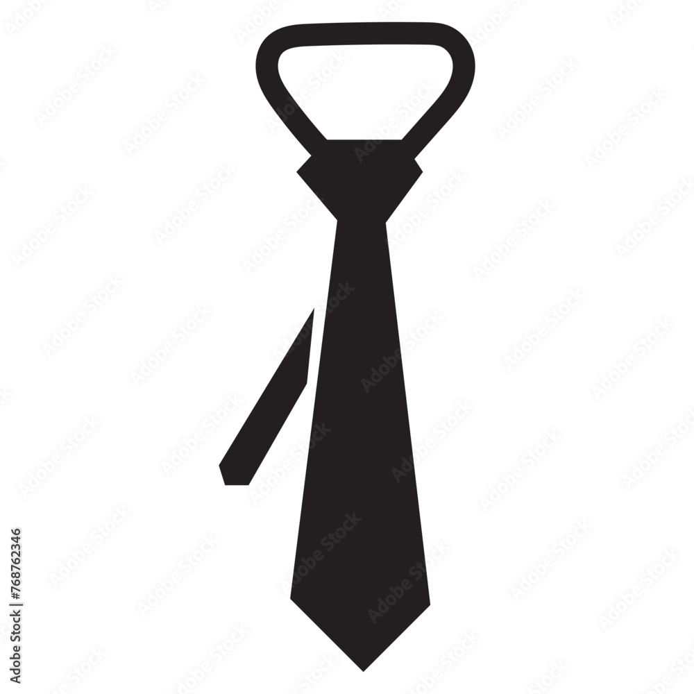 Fototapeta premium Tie icon vector set. professional necktie line symbol. businessman suit neck tie icon collection.