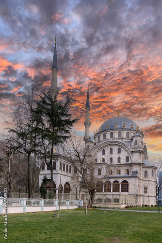 Nusretiye Mosque view in Istanbul photo