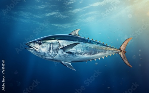 Elegant Fish with Distinctive Silver Coloration