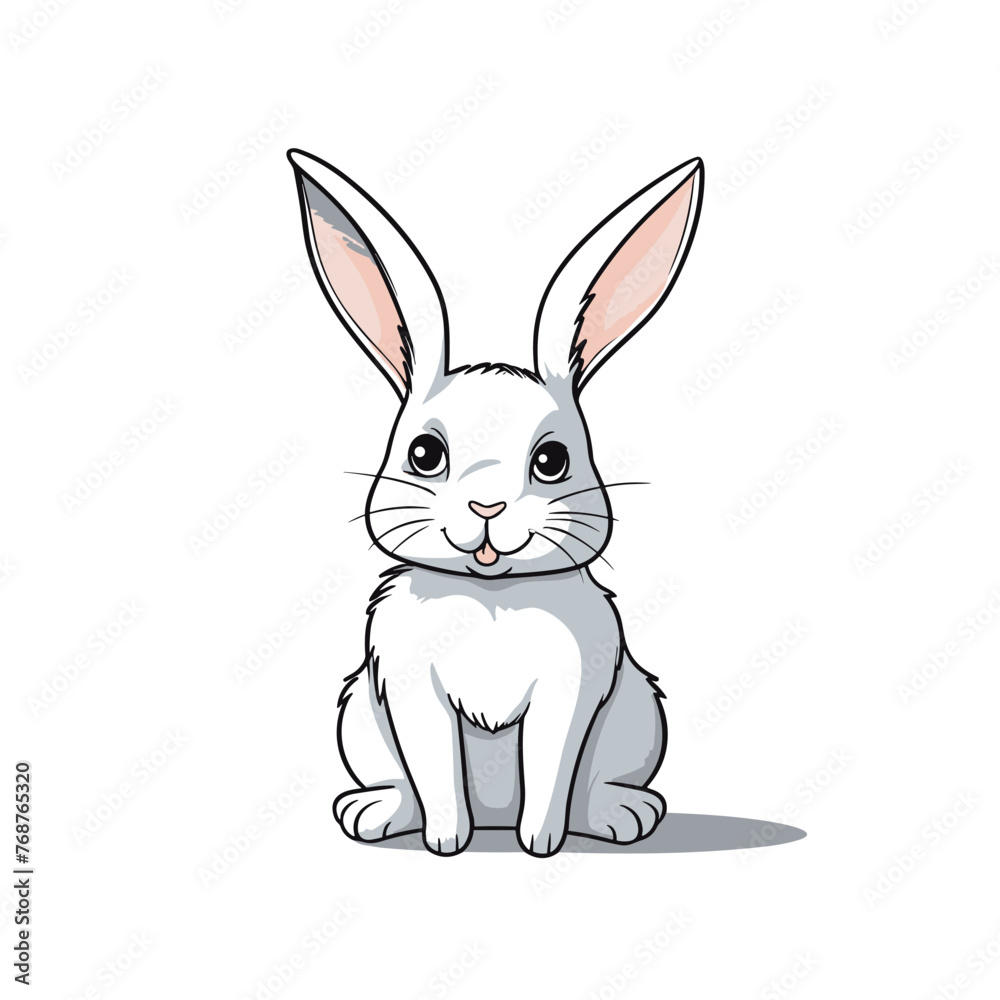 Rabbit buck hand-drawn illustration. Rabbit buck. Vector doodle style cartoon illustration Rabbit buck hand-drawn illustration. Rabbit buck. Vector doodle style cartoon illustration