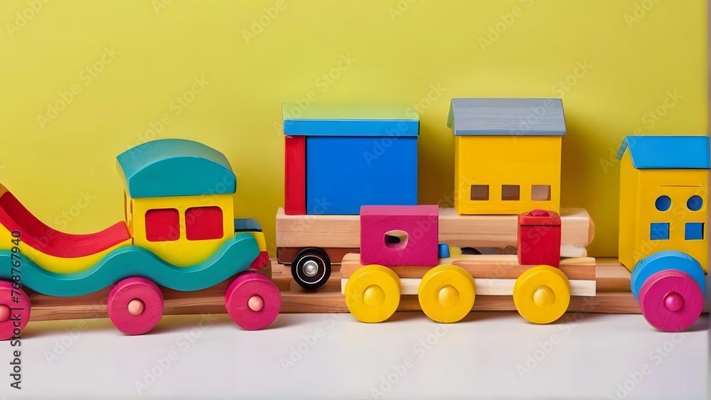 toy train on a white background, ai generated toy train on a white background, ai generated
