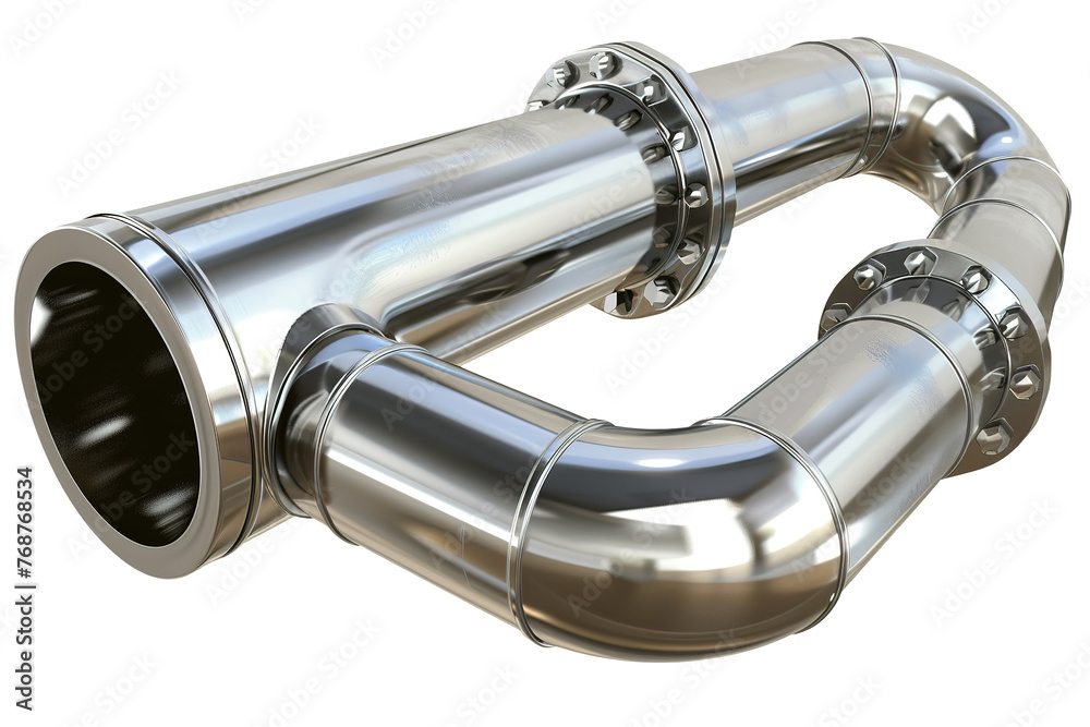 Modern Polished Industrial Pipeline Network Modern Polished Industrial Pipeline Network