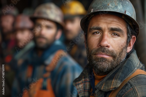 Bearded Man in Hard Hat